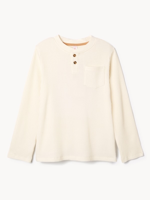 Joe Fresh Kid Boys' Waffle-Knit Henley Shirt 1 ea, $14.00/1ea