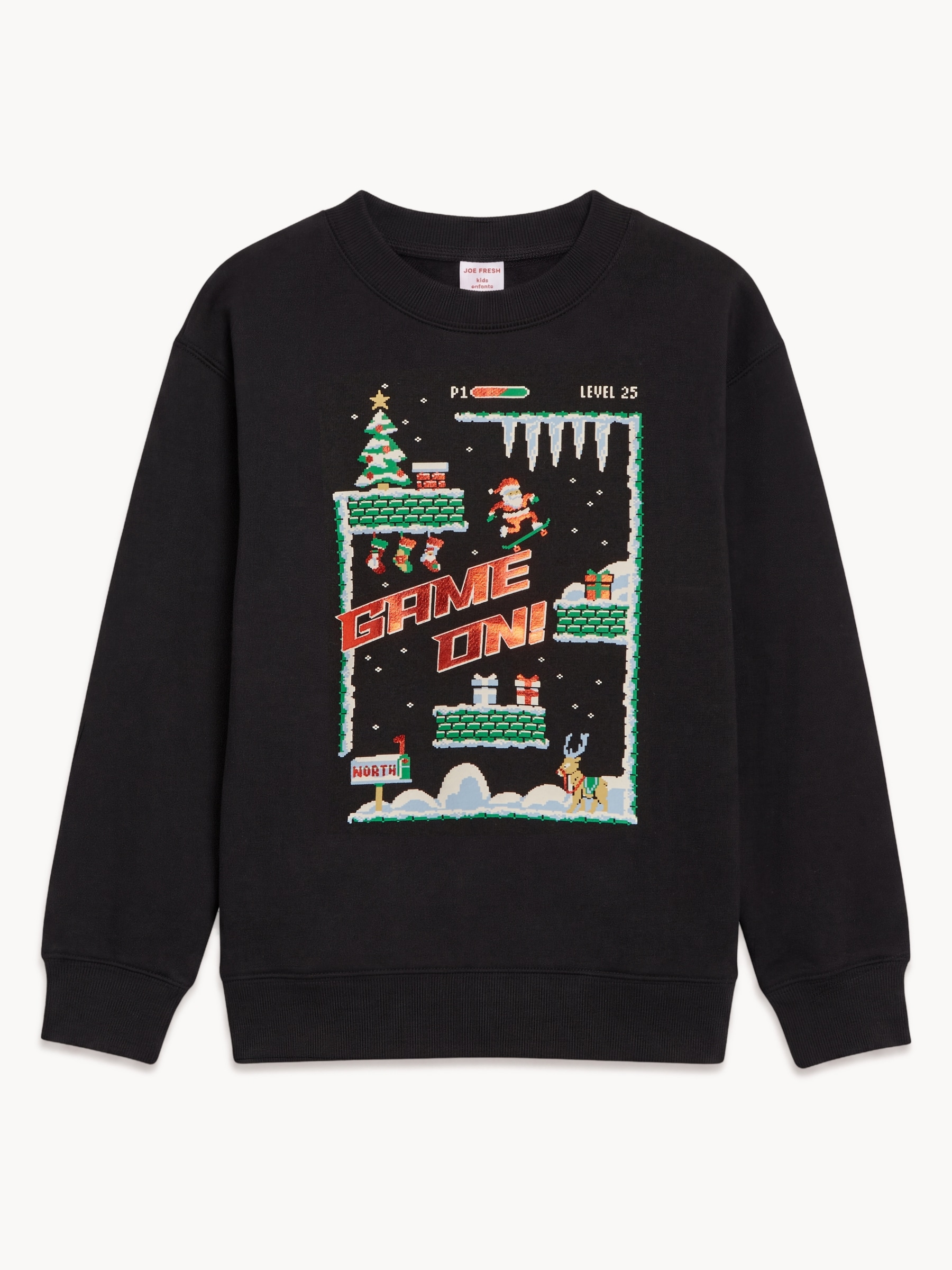 Kid Boys' Graphic Holiday Pullover
