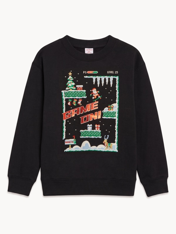 Kid Boys' Graphic Holiday Pullover