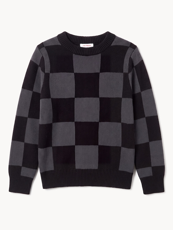 Joe Fresh Kid Boys' Checkered Sweater 1 ea, $29.00/1ea