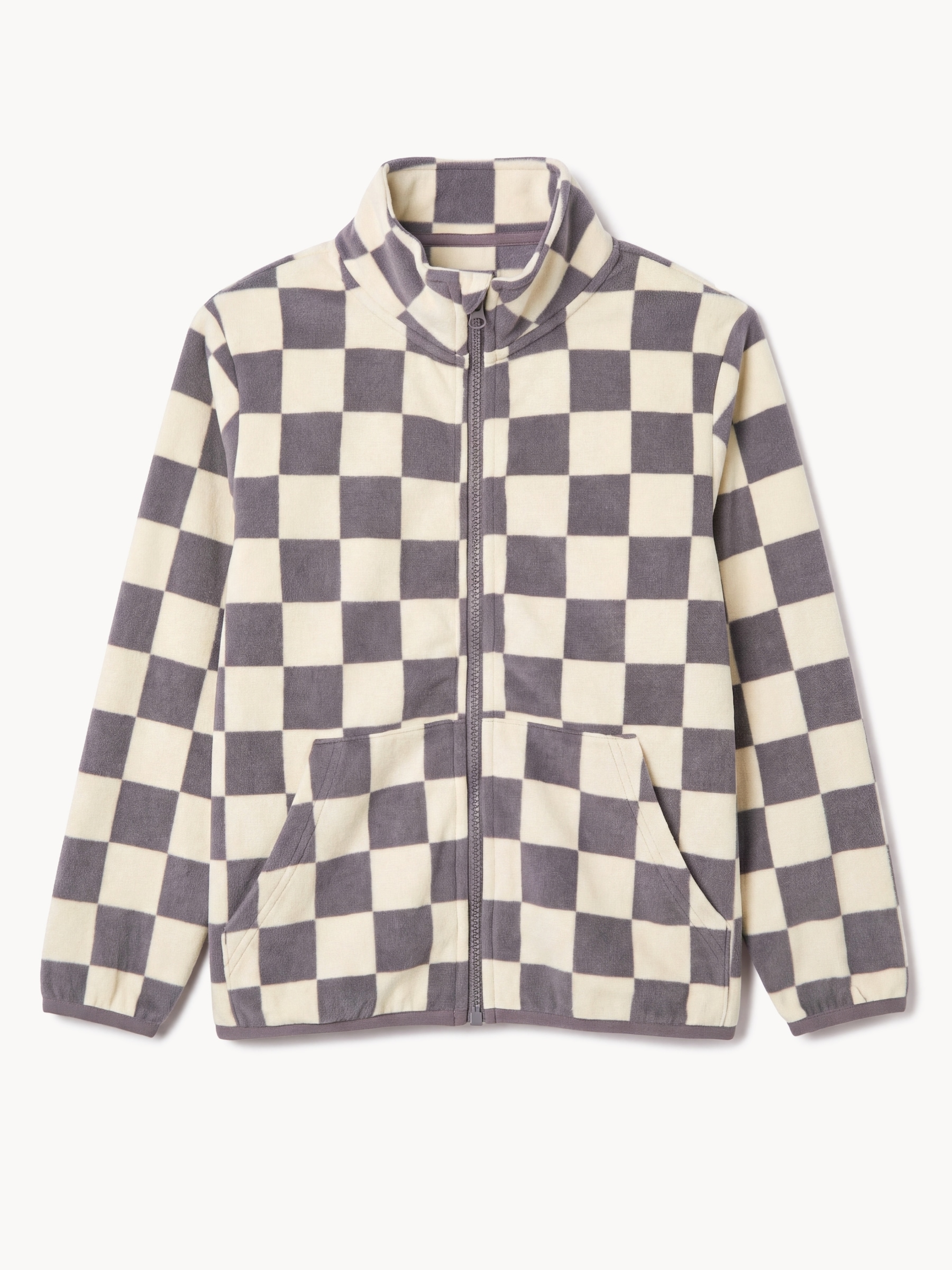 Veste à carreaux en micromolleton, garçons