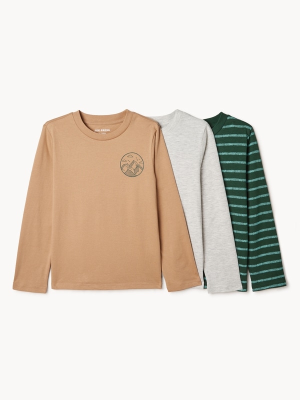 Kid Boys' 3-Pack Long Sleeve Top