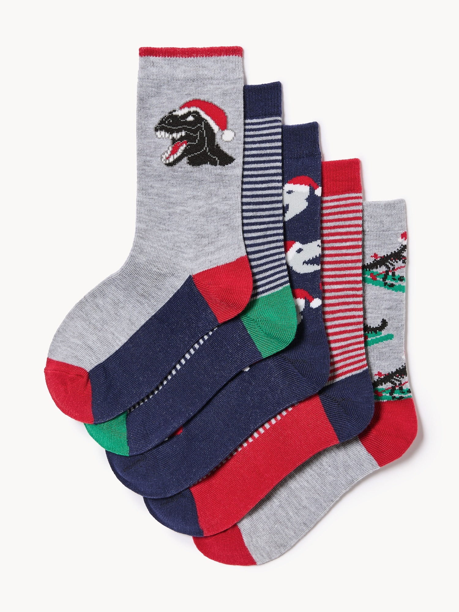 Kid Boys' 5-Pack Holiday Crew Socks