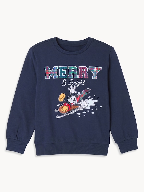 Chandail en molleton des Fêtes Mickey Mouse Disney - Marine foncé
