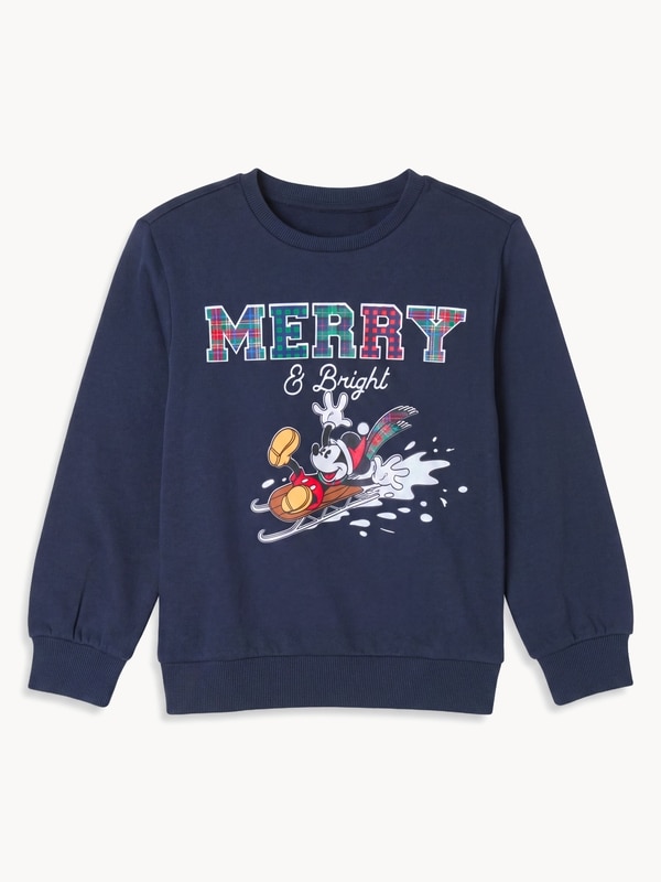 Kid Boys' Disney Mickey Mouse Holiday Sweatshirt