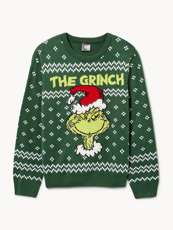 Kid Boys' Grinch Sweater - Dark Green