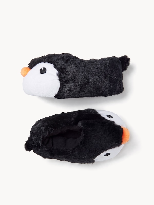 Pantoufles à motif de pingouin pour garçons