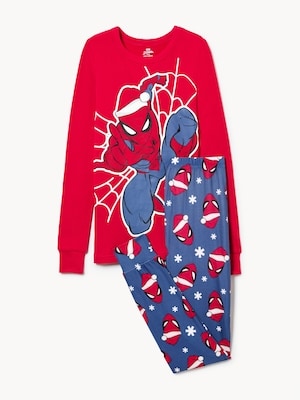 Kid Boys' Marvel Spider-Man Holiday Sleep Set - Red