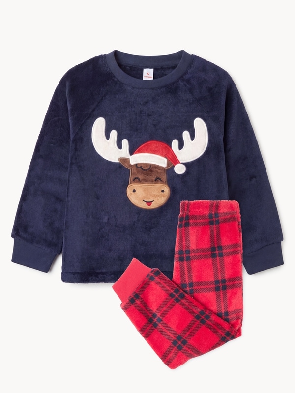 Toddler Boys' Holiday Sleep Set - Navy