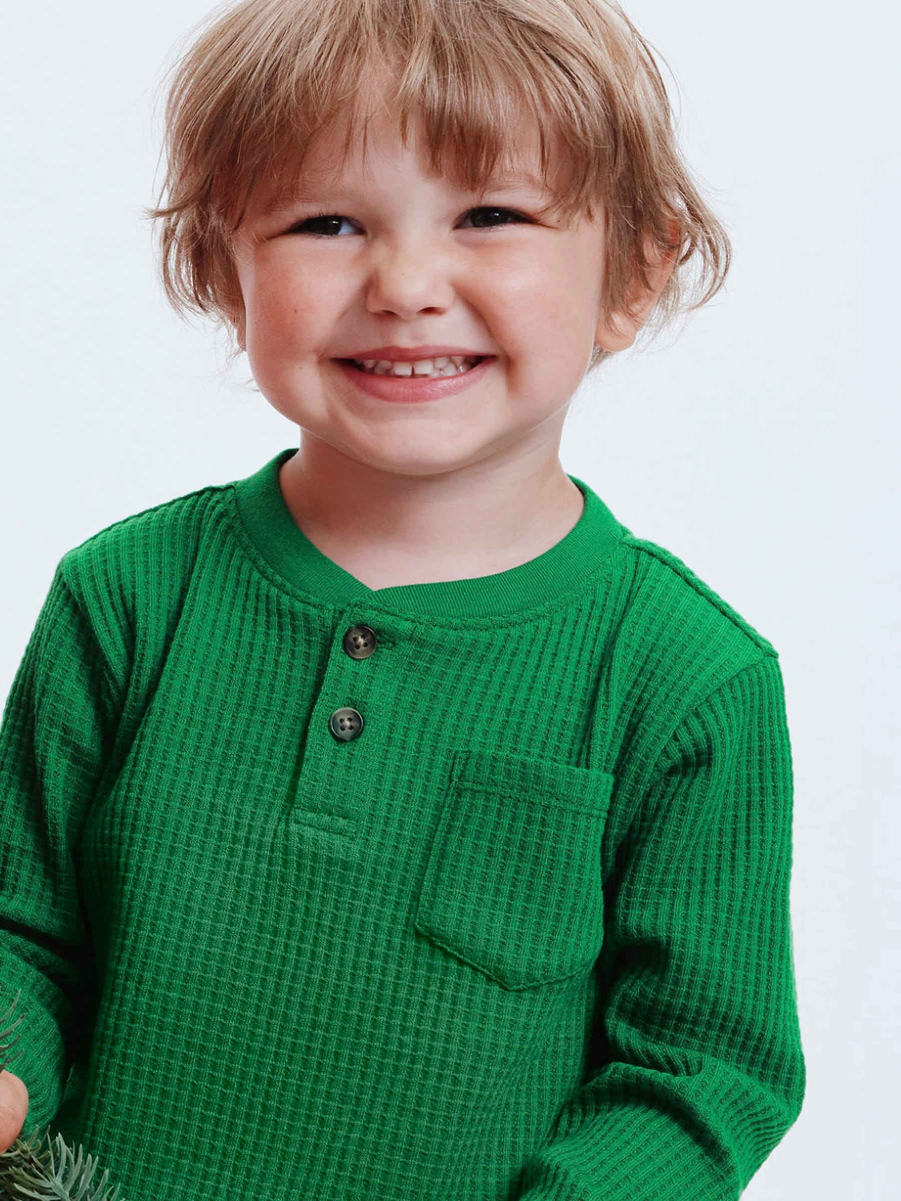 Toddler Boys' Henley Long Sleeve Top