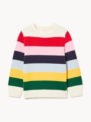 Toddler Boys' Striped Sweater - Off White