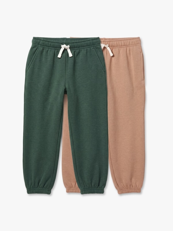 Toddler Boys' 2-Pack Fleece Jogger - Beige