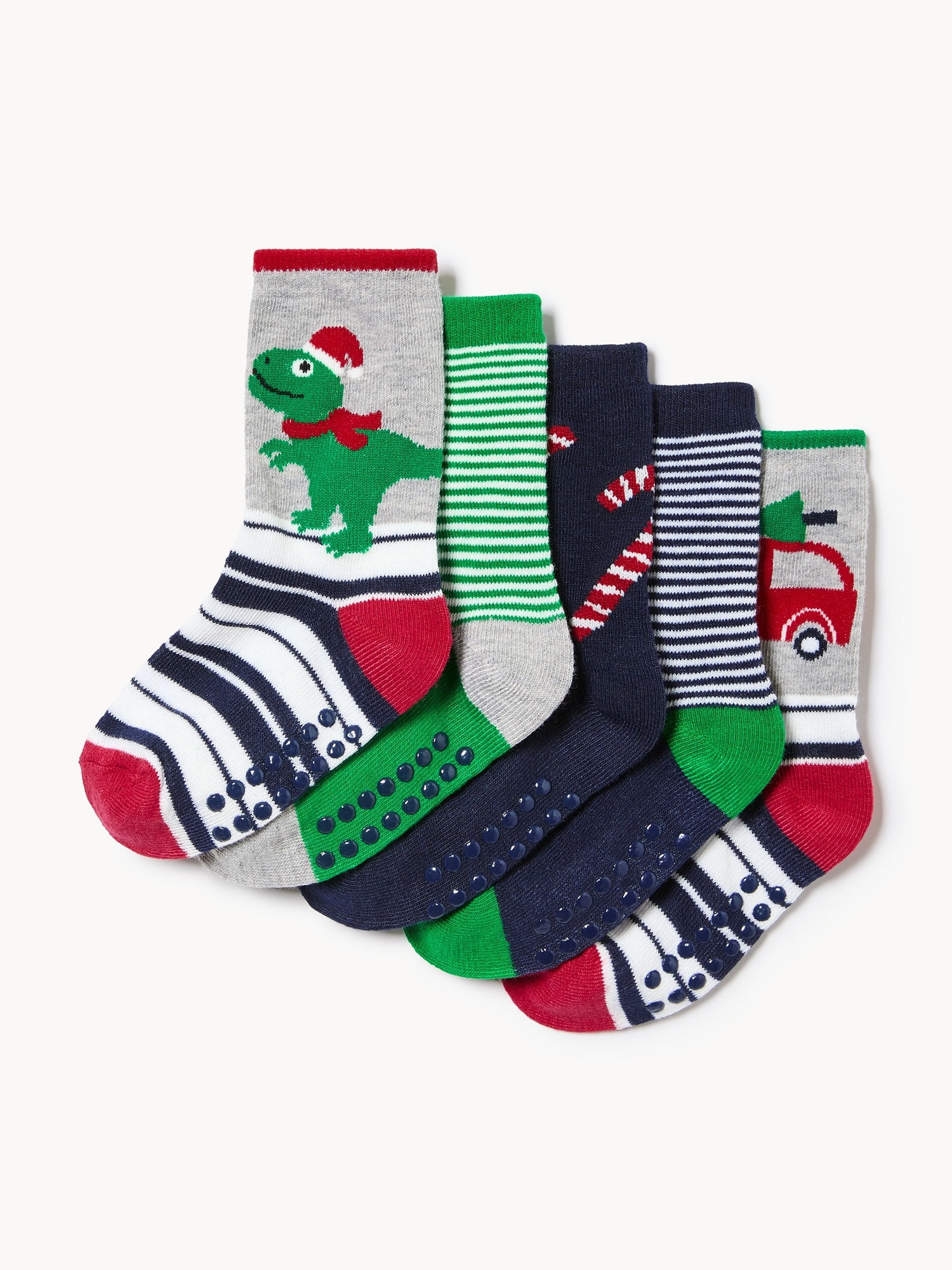 Toddler Boys' 5-Pack Holiday Crew Socks