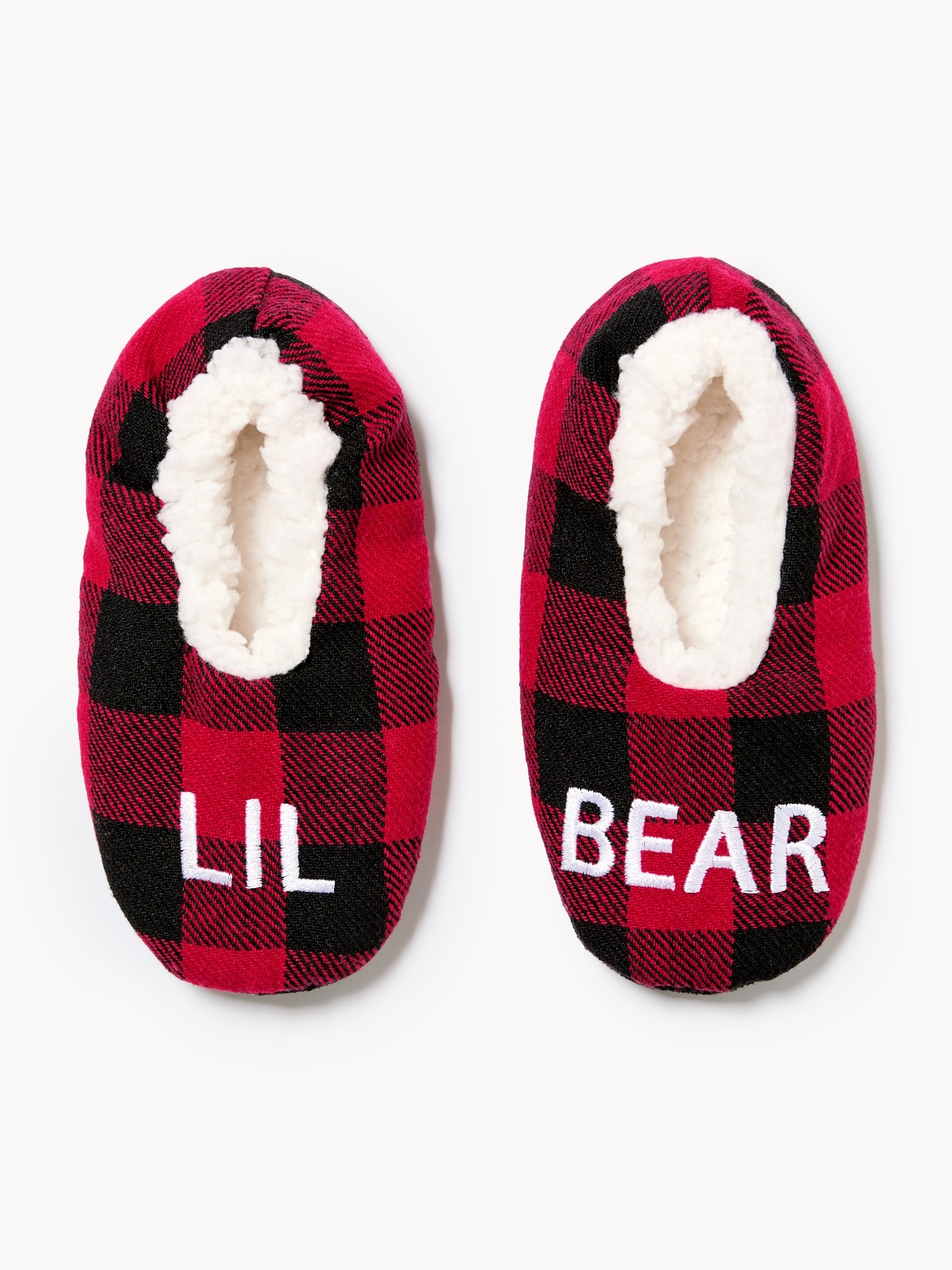 Chaussons à carreaux pour petits garçons