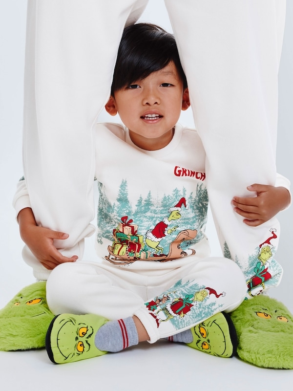 Chandail en molleton Le Grincheux, petits garçons - Blanc Cassé