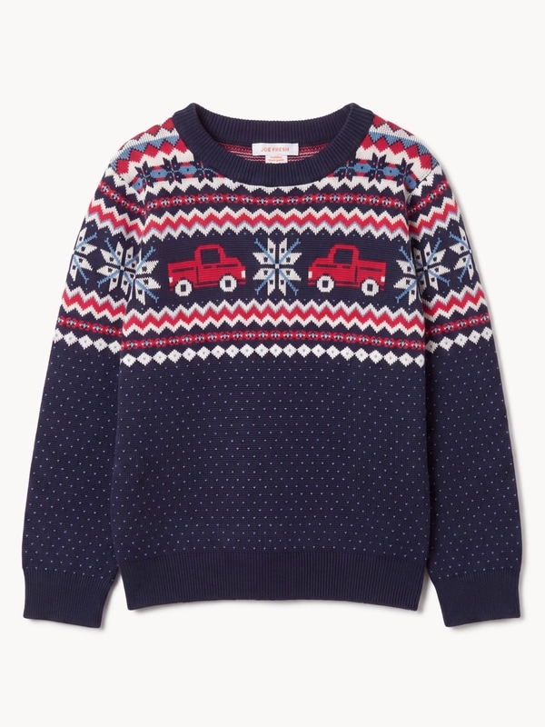 Joe Fresh Chandail en tricot jacquard, petits garçons 1 ea, 19,00 $/1ch