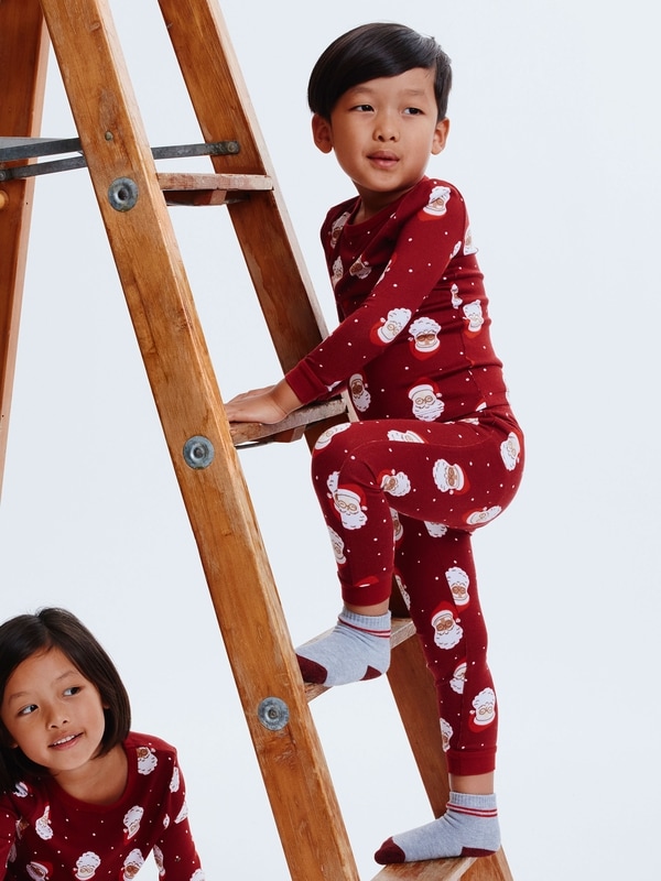 Toddler Boys' Printed Sleep Set - Dark Red