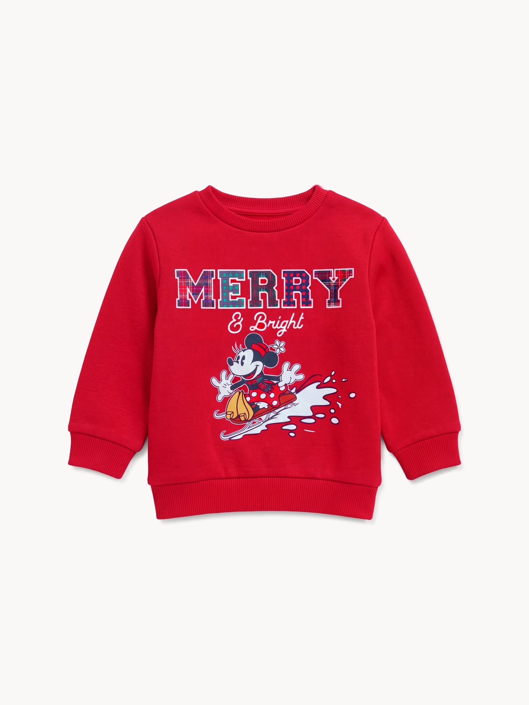 Baby Girls' Disney Minnie Mouse Holiday Sweatshirt