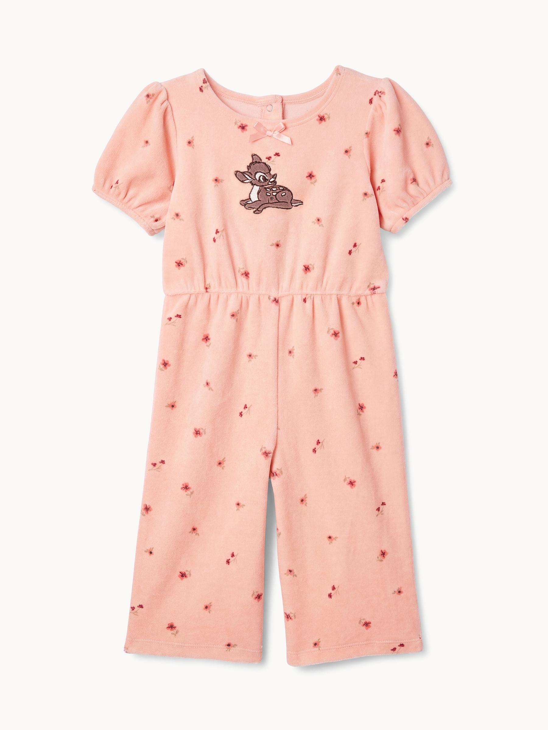 Baby Girls' Disney Bambi Velour Jumpsuit Set