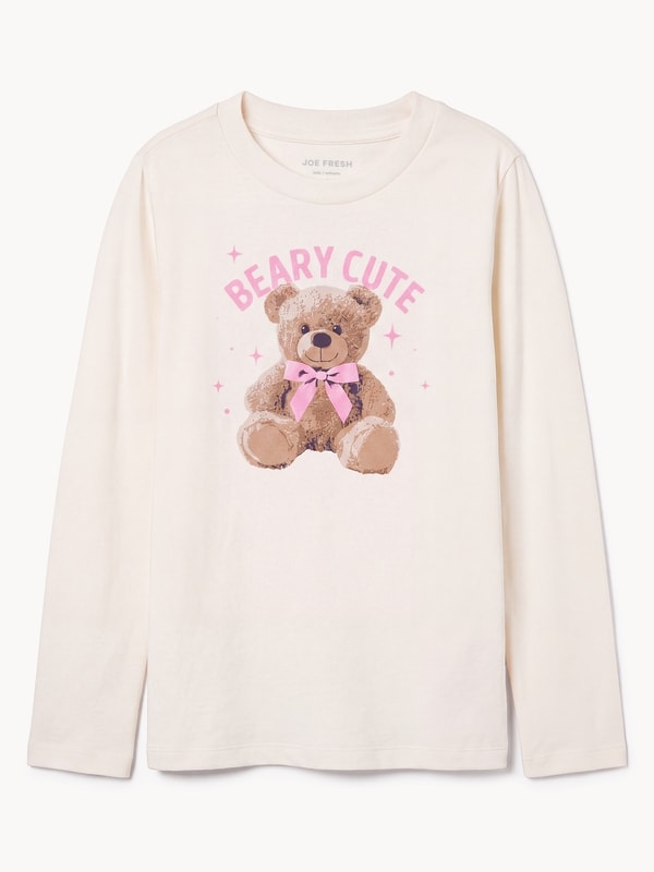 Kid Girls' Long Sleeve Top - Off White