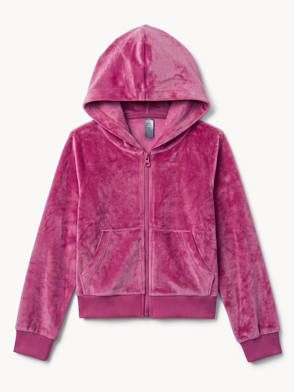 Joe Fresh Kid Girls' Velour Zip-Up Hoodie 1 ea, $19.00/1ea