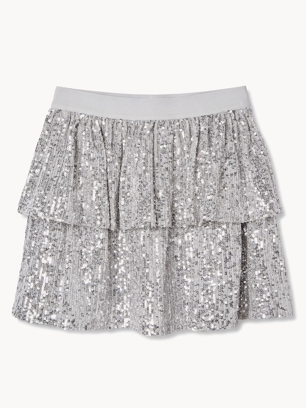 Tween Girls' Tiered Sequin Skirt