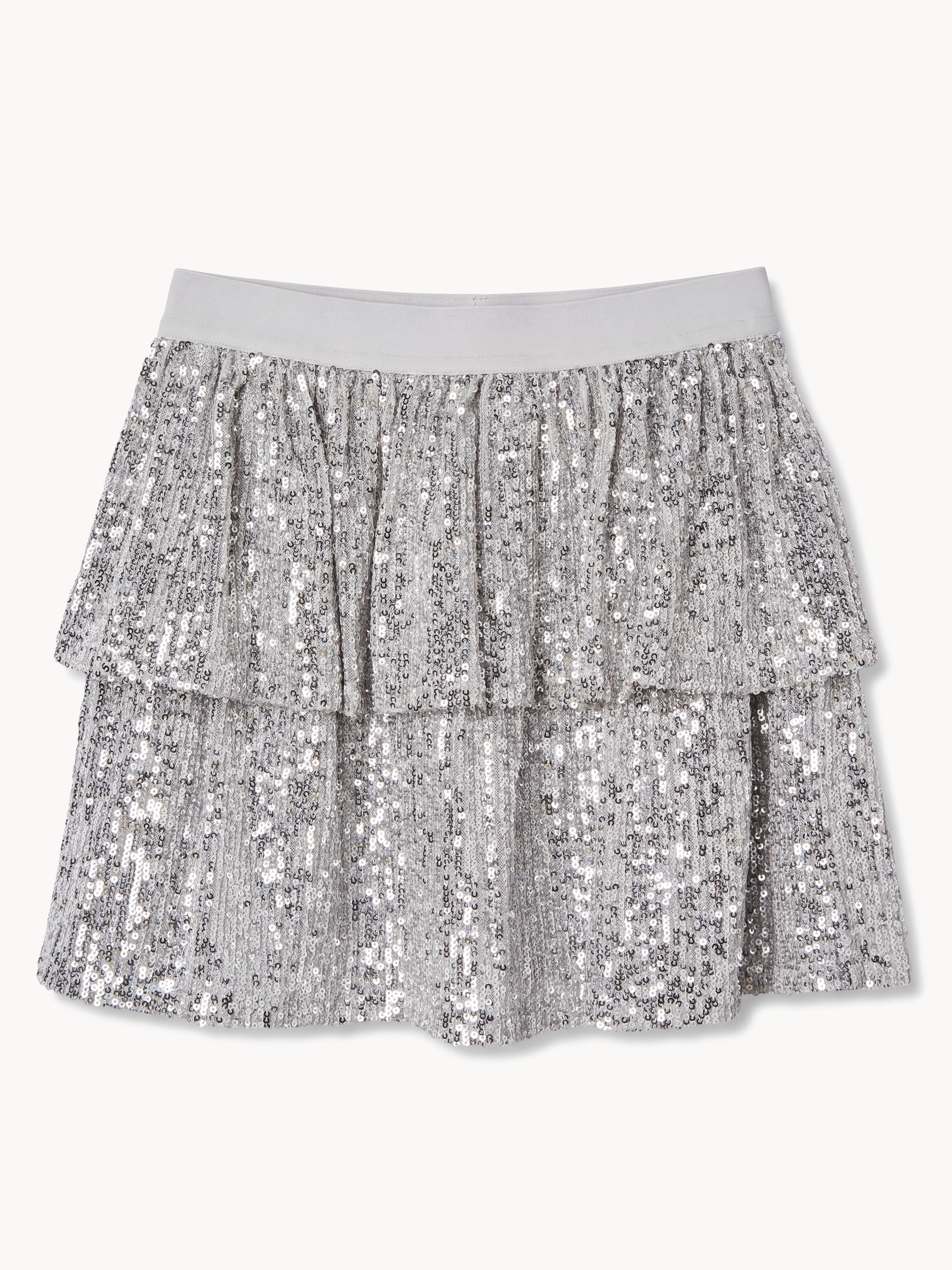 Jupe étagée à paillettes, préadolescentes