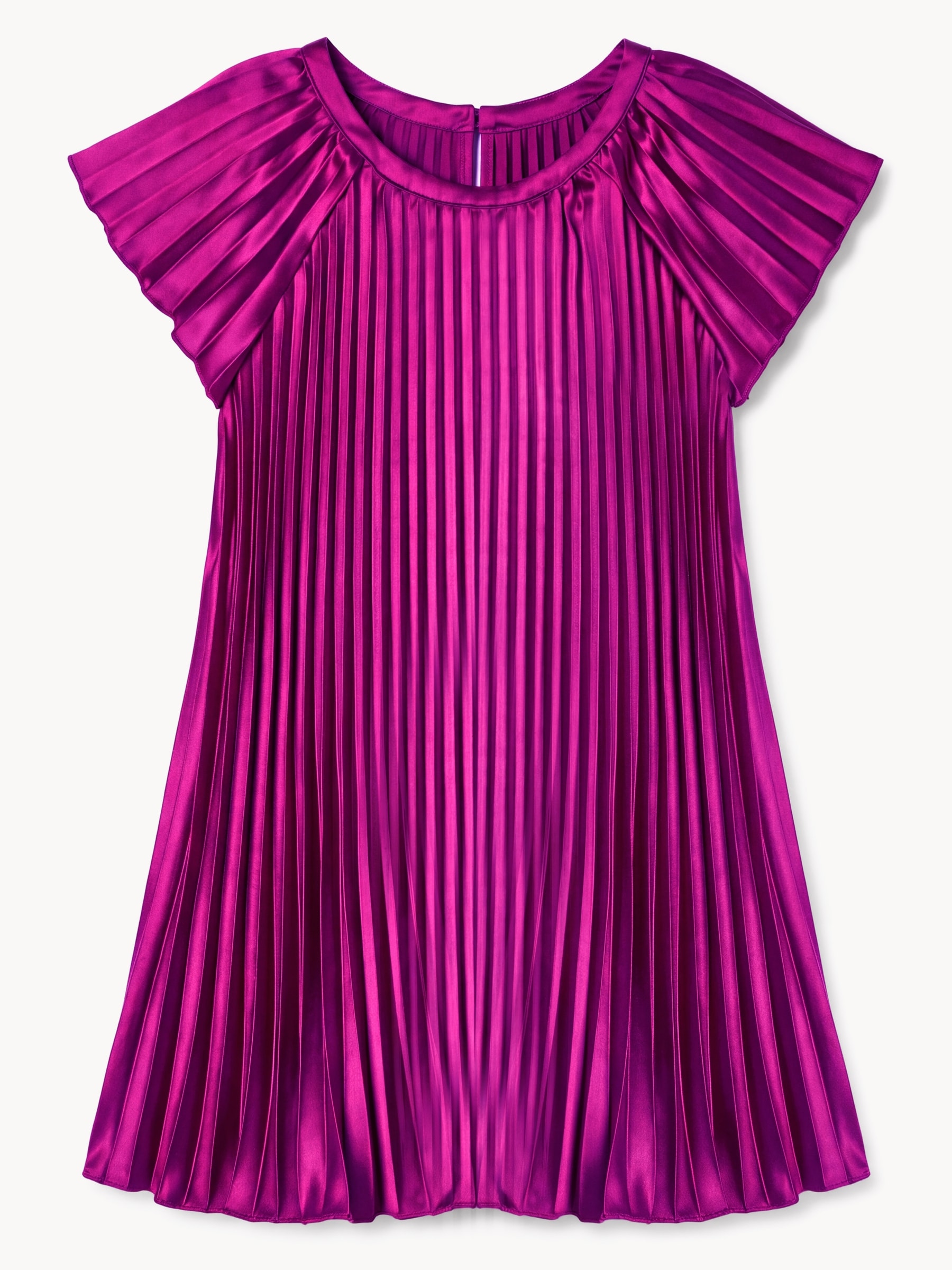 Kid Girls' Satin Pleated Dress