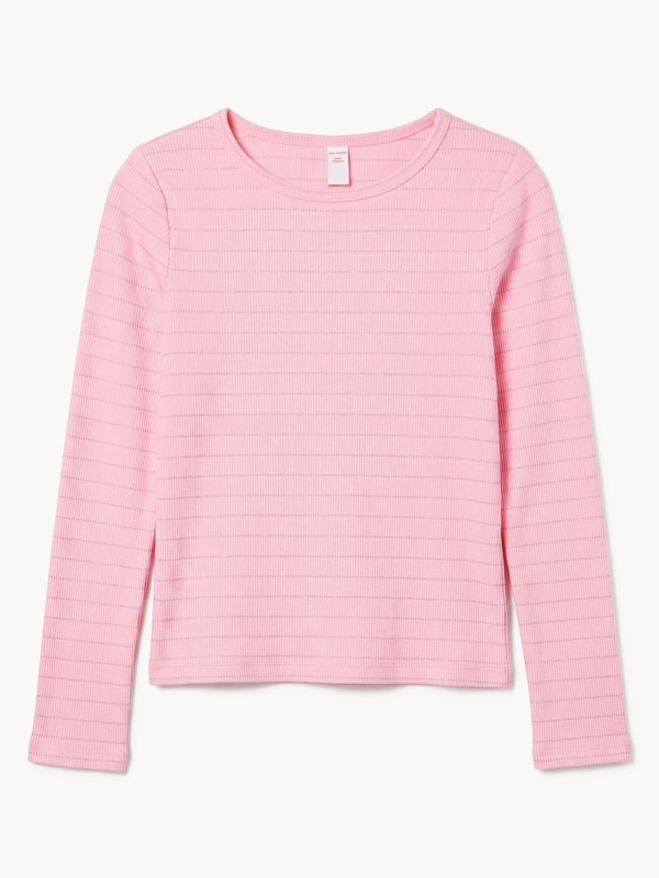 Joe Fresh Haut côtelé à manches longues, filles 1 ea, 16,00 $/1ch