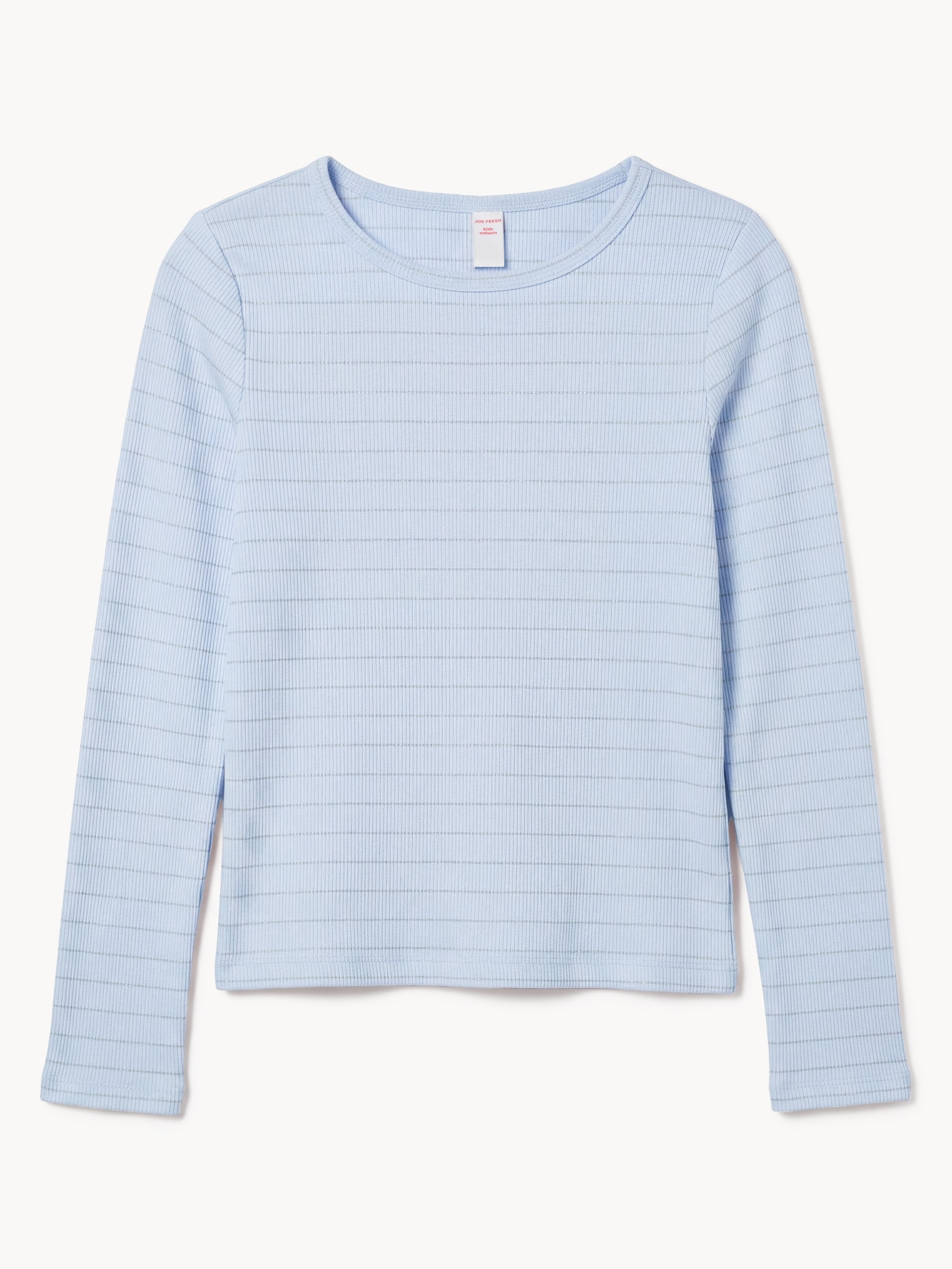 Kid Girl's Long Sleeve Ribbed Top