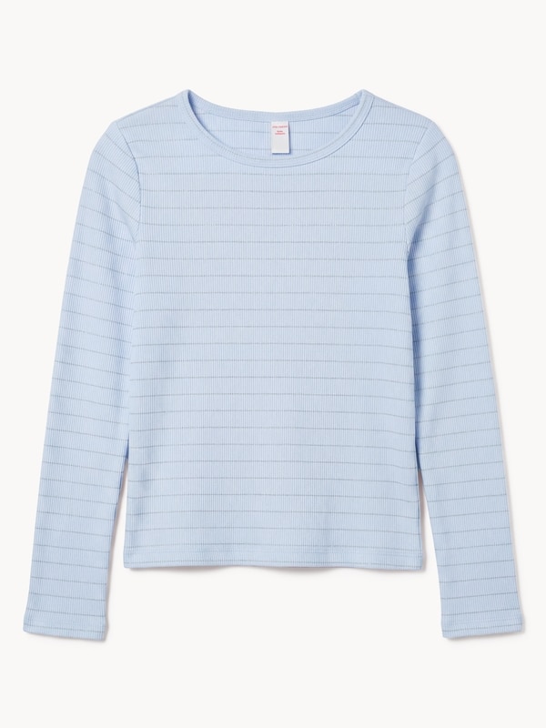 Joe Fresh Haut côtelé à manches longues, filles 1 ea, 16,00 $/1ch