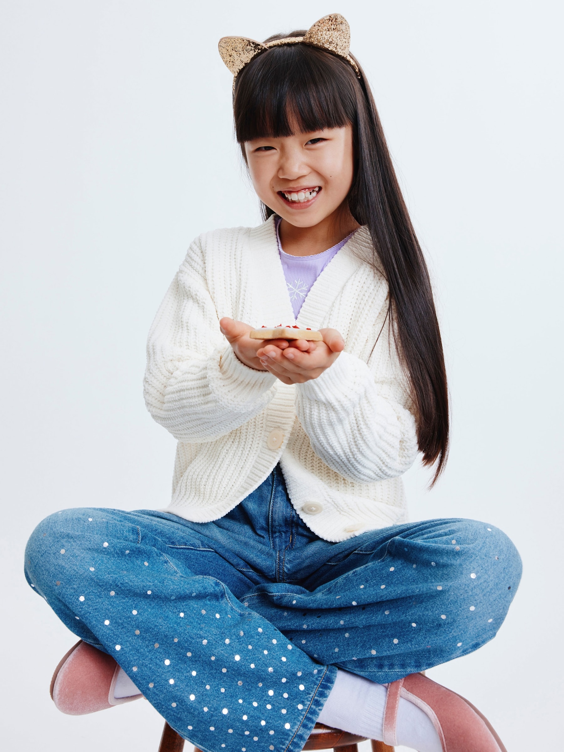 Kid Girls' Chenille Cardigan