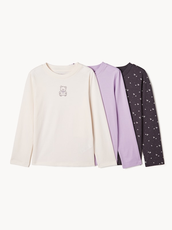 Joe Fresh Kid Girls' 3-Pack Long Sleeve Top 1 ea, $24.00/1ea