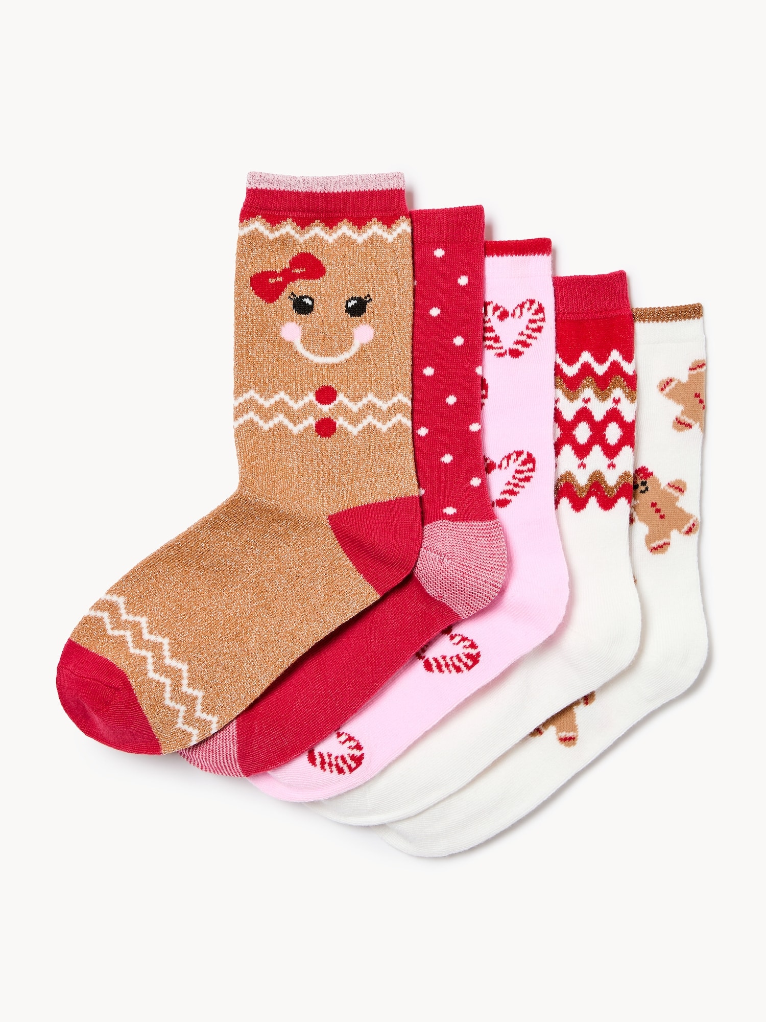 Ens. de 5&nbsp;paires de chaussettes tube des Fêtes