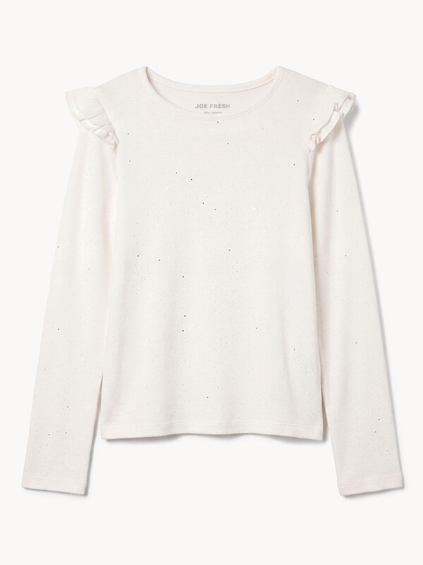 Joe Fresh Haut à volants à manches longues, filles 1 ea, 14,00 $/1ch