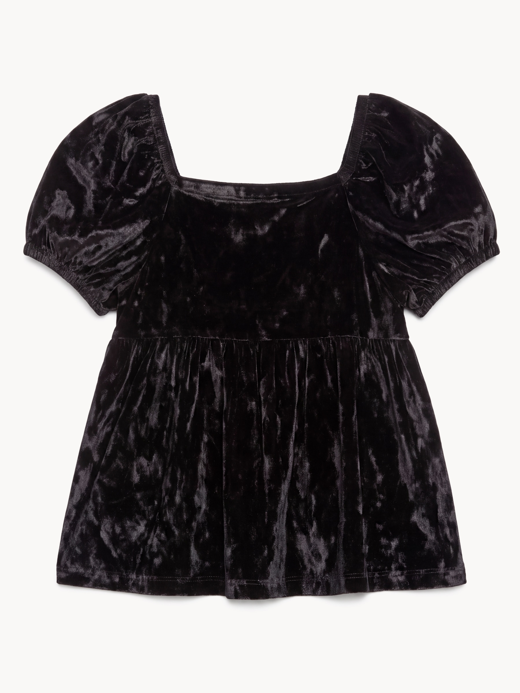 Haut baby-doll en velours, préadolescentes