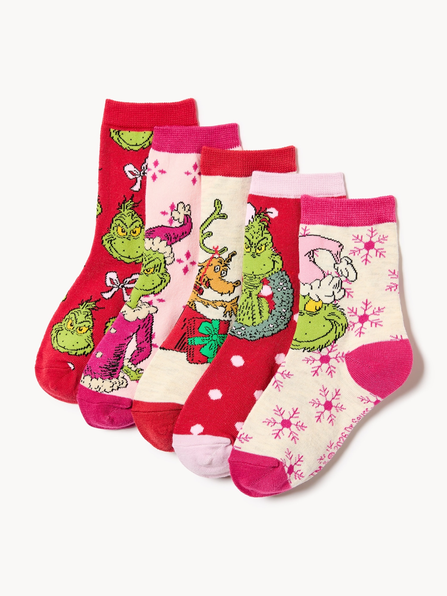 Kid Girls' Grinch Crew Socks