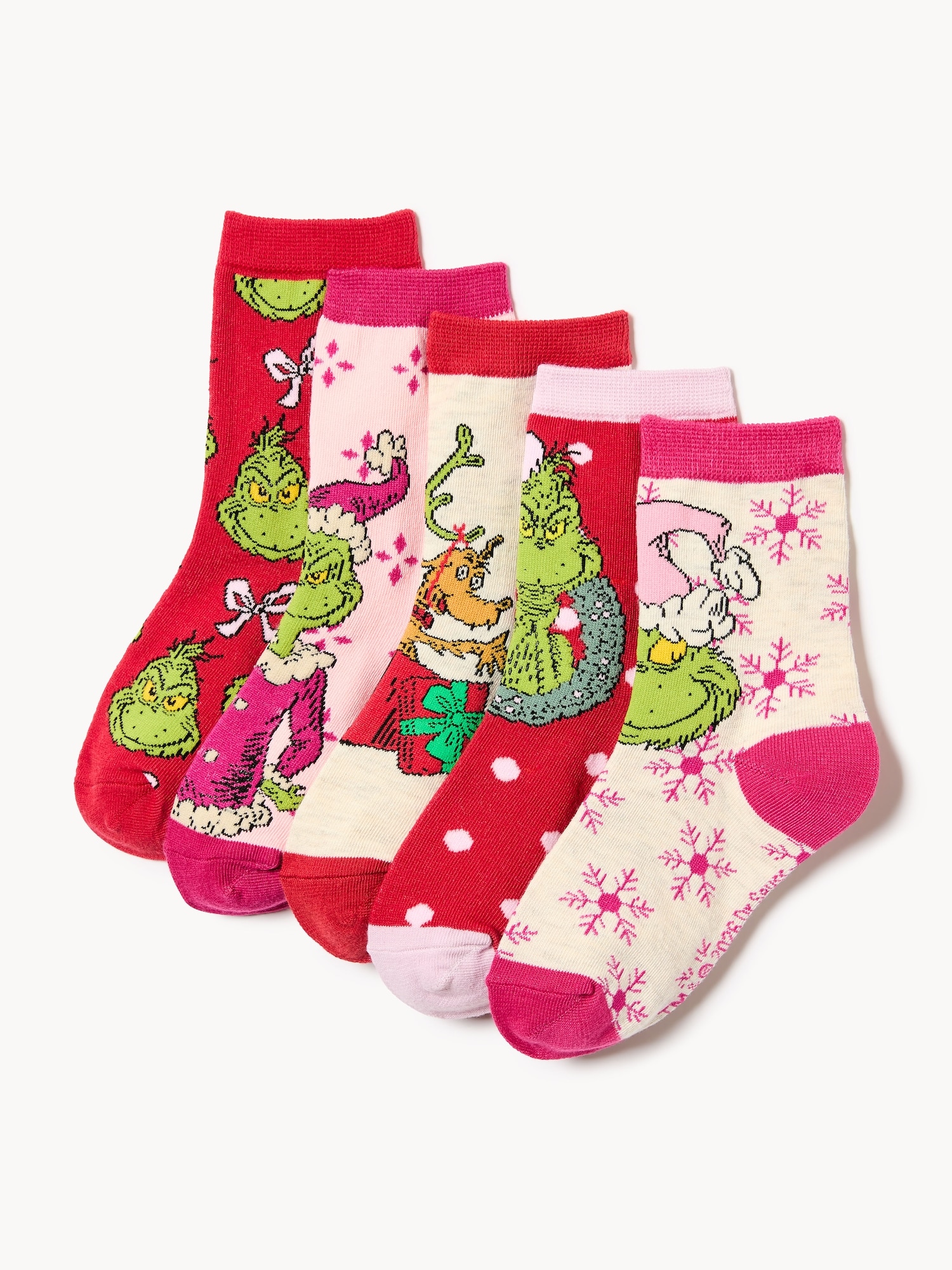 Kid Girls' Grinch Crew Socks