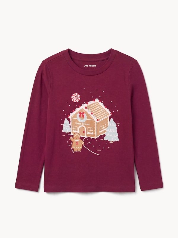 Joe Fresh Haut à manches longues, petites filles 1 ea, 10,00 $/1ch