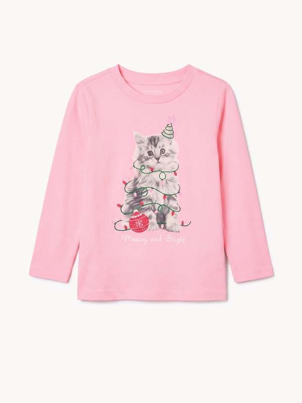 Toddler Girls' Long Sleeve Top - Pastel Pink