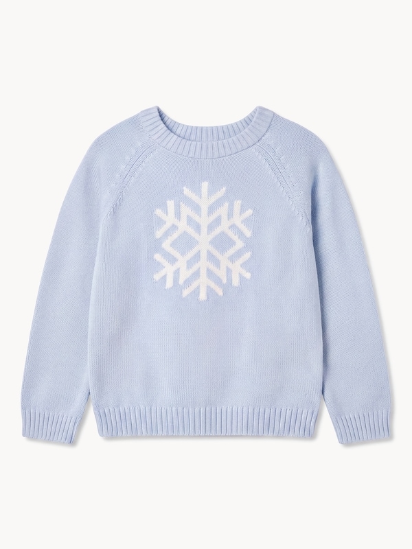 Chandail imprimé, petites filles - Bleu Pâle