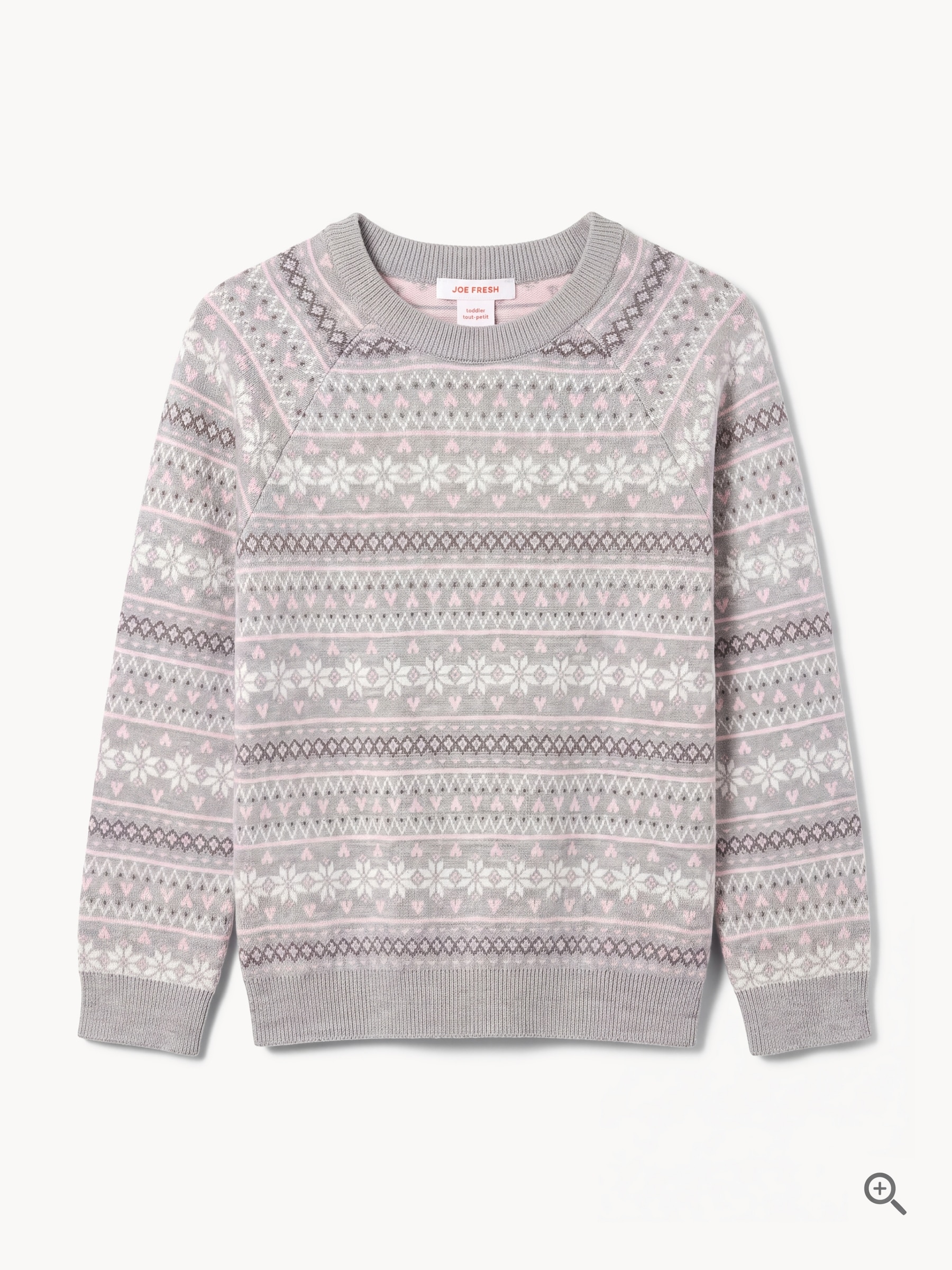 Chandail en tricot jacquard, petites filles