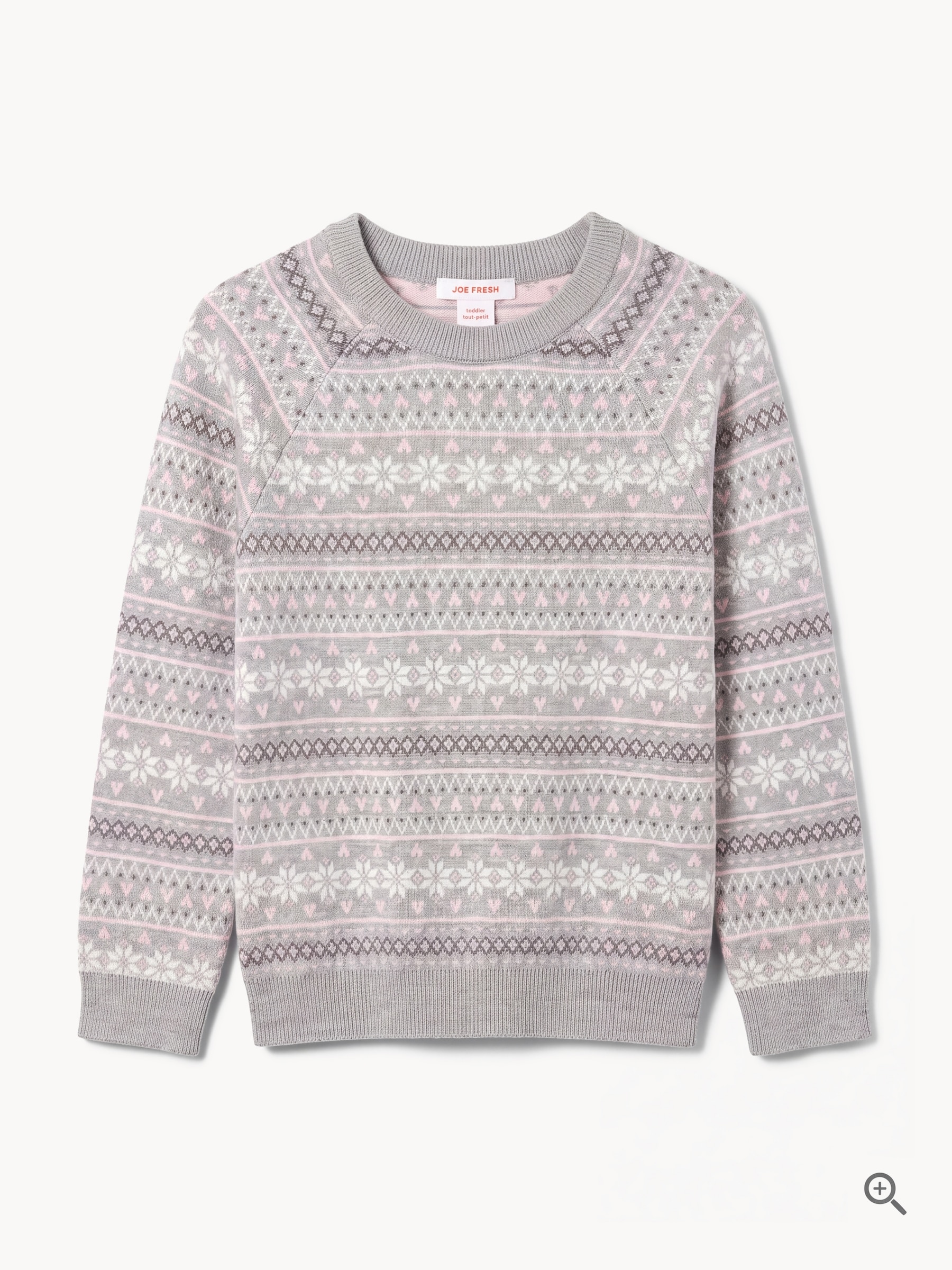 Chandail en tricot jacquard, petites filles