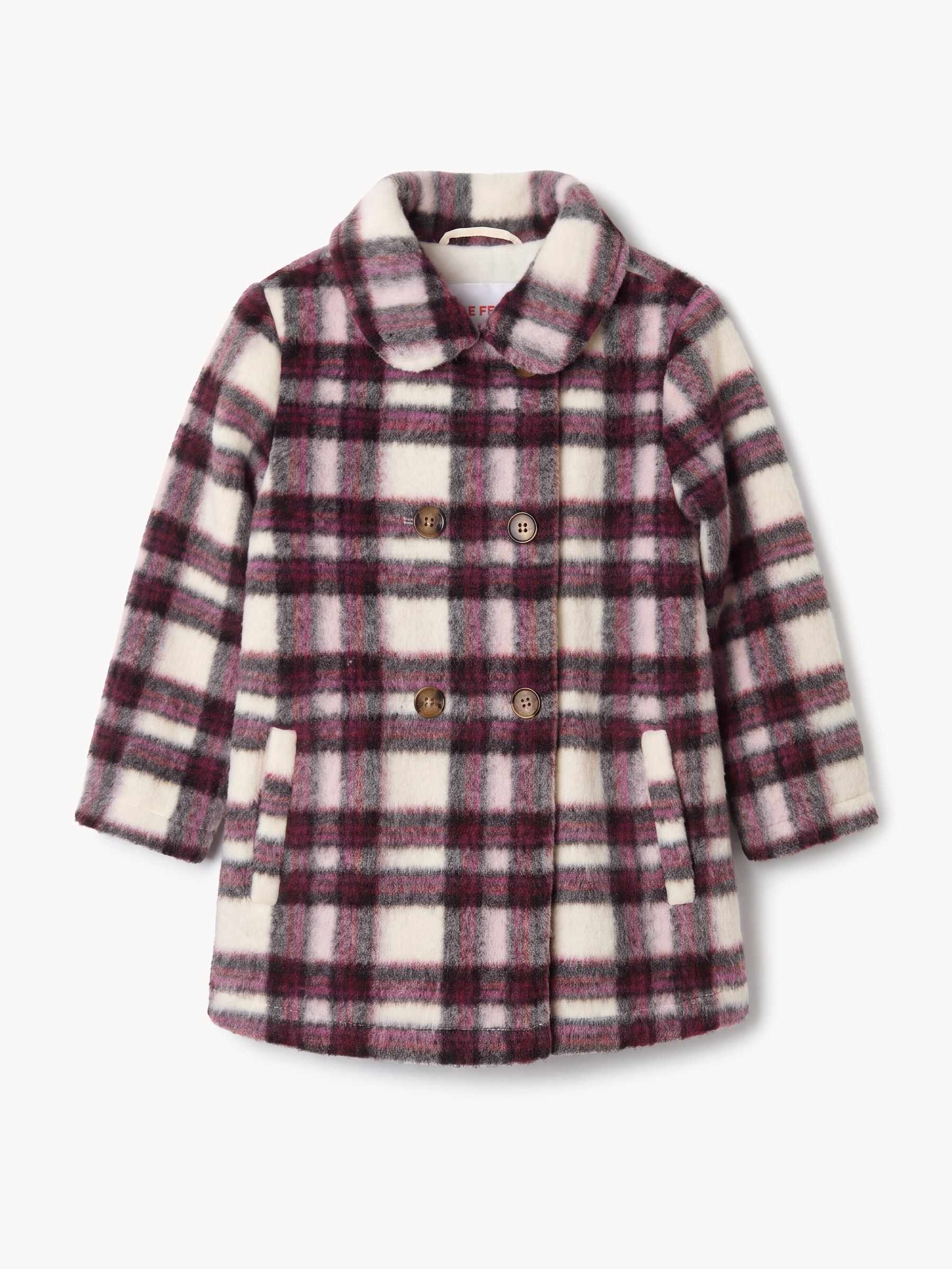 Manteau à carreaux, petites filles