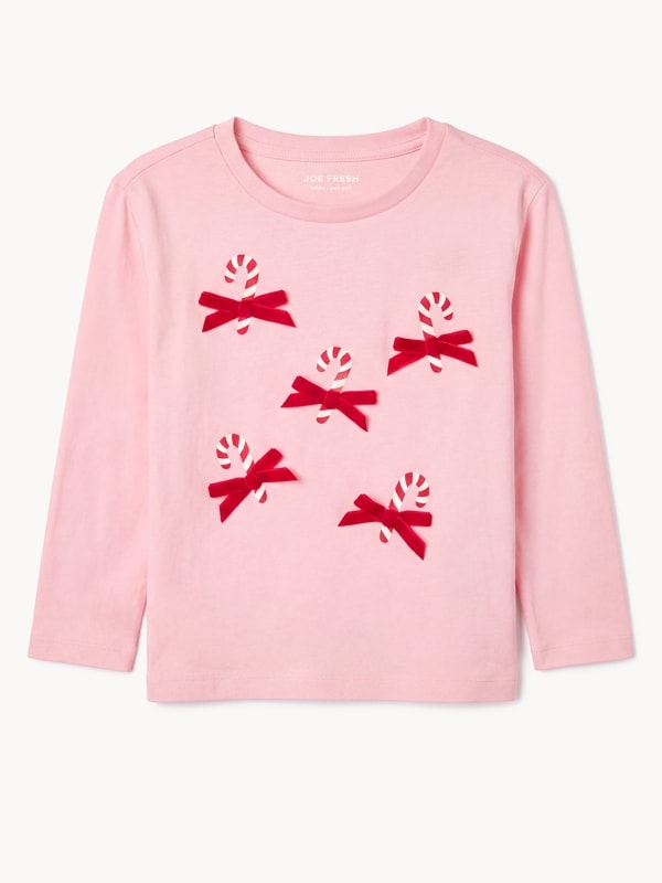 Joe Fresh Toddler Girls' Graphic Long Sleeve Top 1 ea, $14.00/1ea