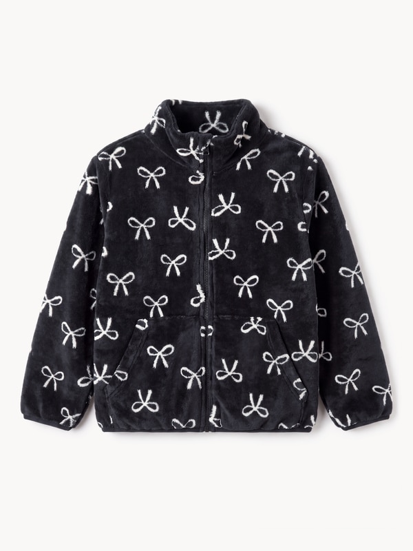 Veste en micromolleton, petites filles - Noir JF