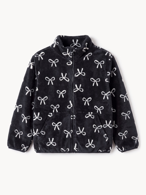 Veste en micromolleton, petites filles - Noir JF