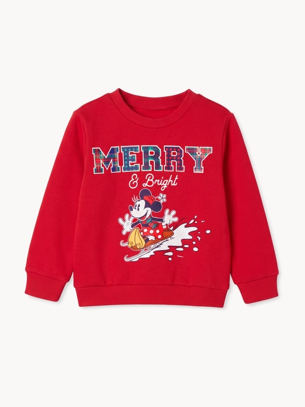 Chandail en molleton Minnie Mouse de Disney - Rouge Vif