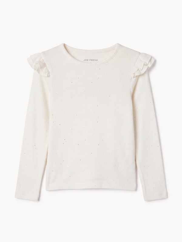 Joe Fresh Toddler Girls' Long Sleeve Ruffle Top 1 ea, $12.00/1ea