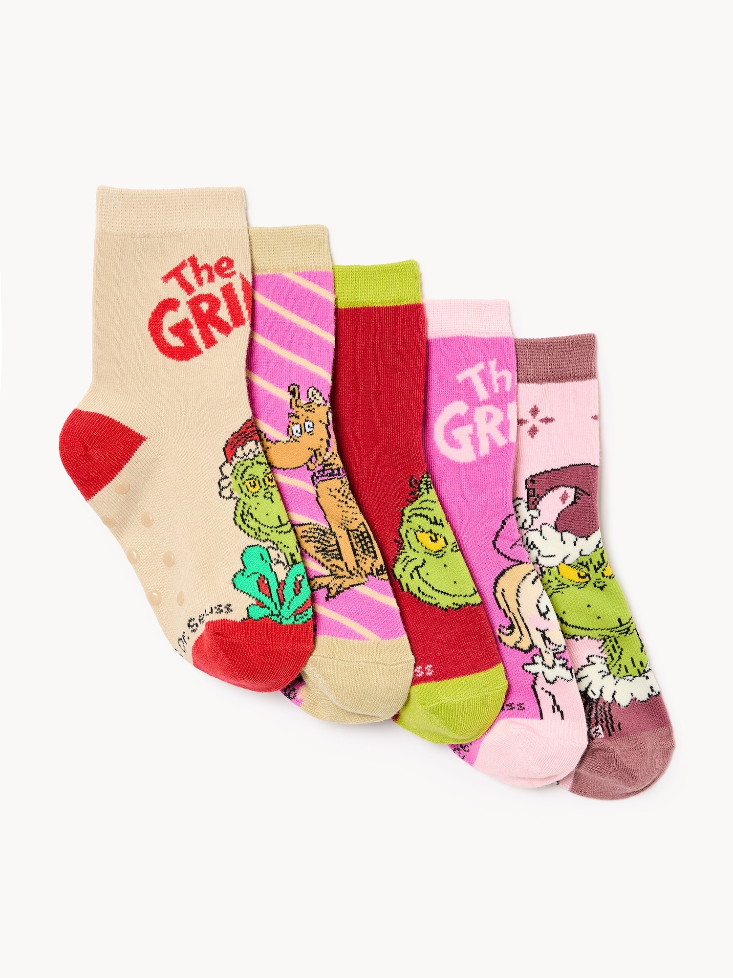Toddler Girls' Grinch Crew Socks